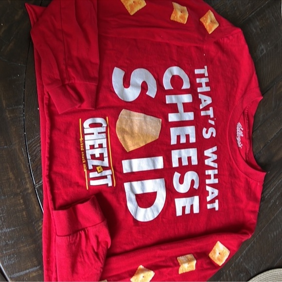 Cheez-It Long Sleeve Tee “That’s What Cheese Said” Size Large - Picture 3 of 5